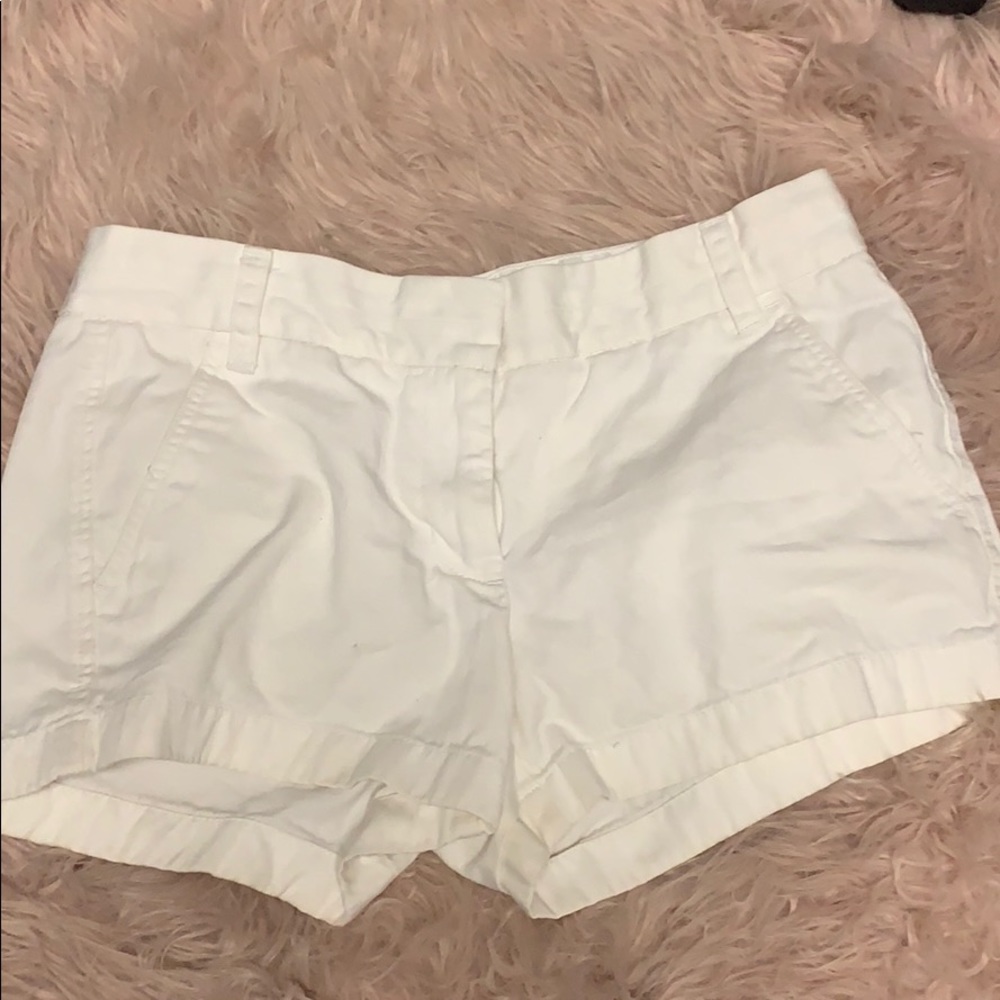 J crew white shorts size 4